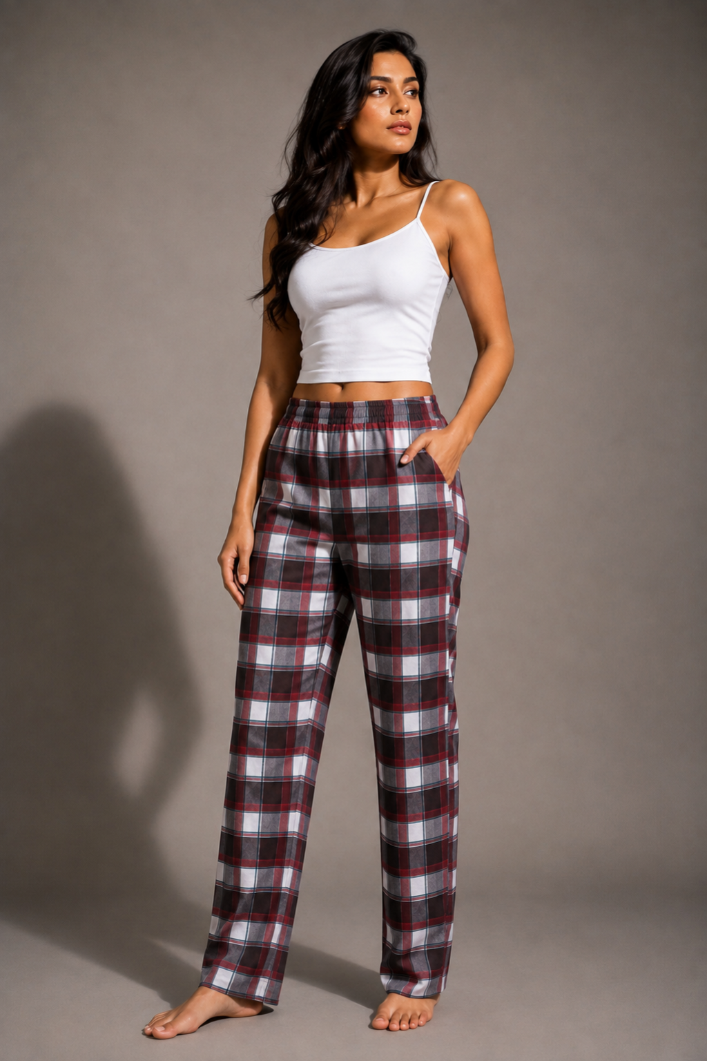 Noir Check Pajama Pants