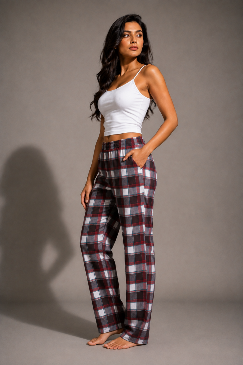 Noir Check Pajama Pants