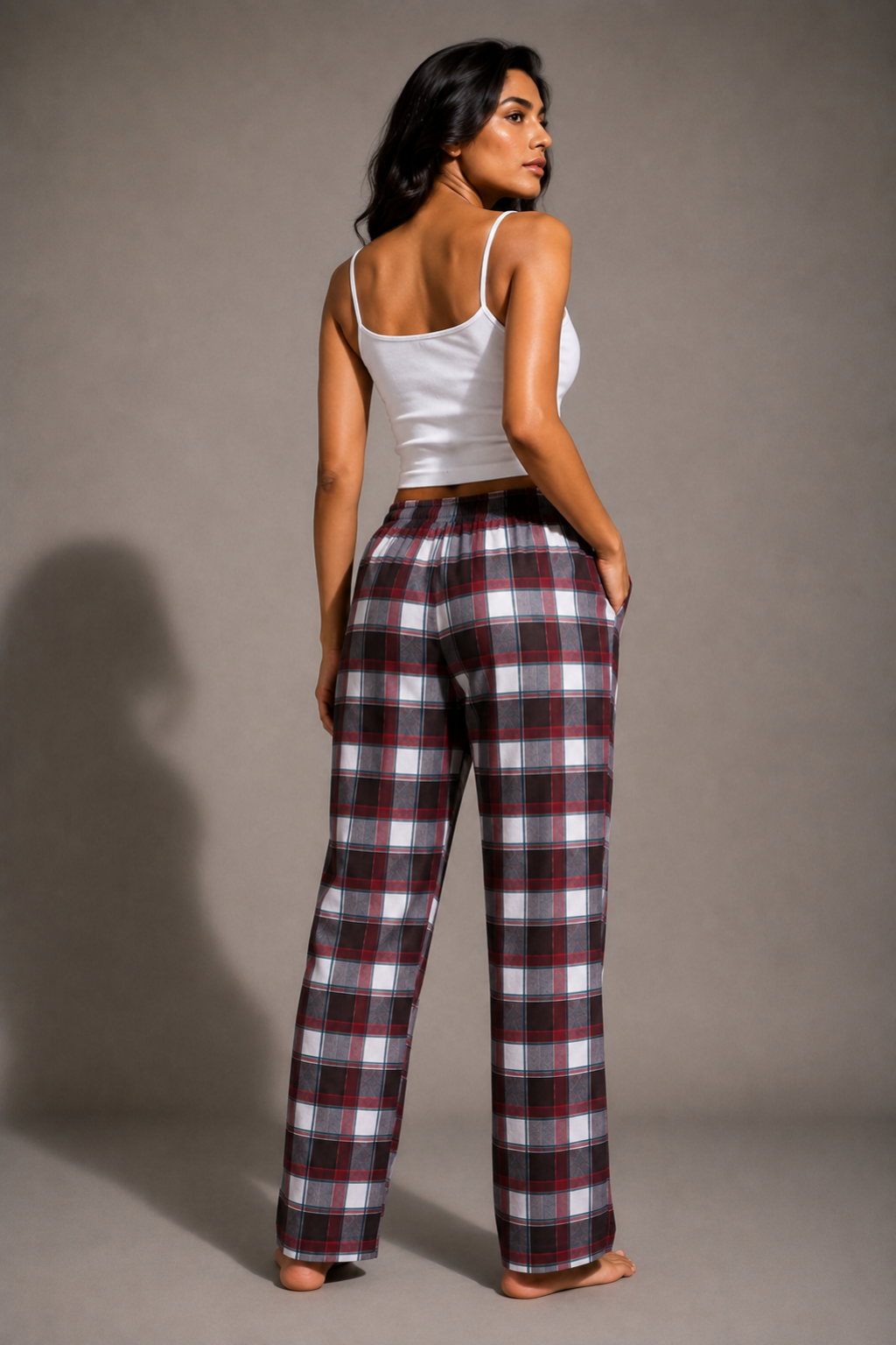 Noir Check Pajama Pants