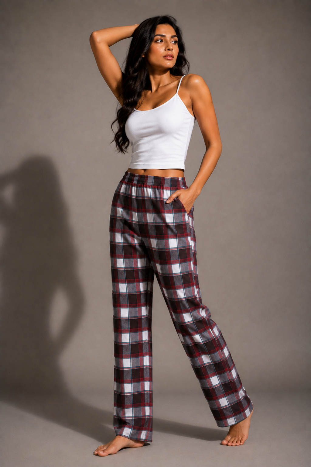 Noir Check Pajama Pants