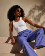 Azure Stripe Pajama Pants