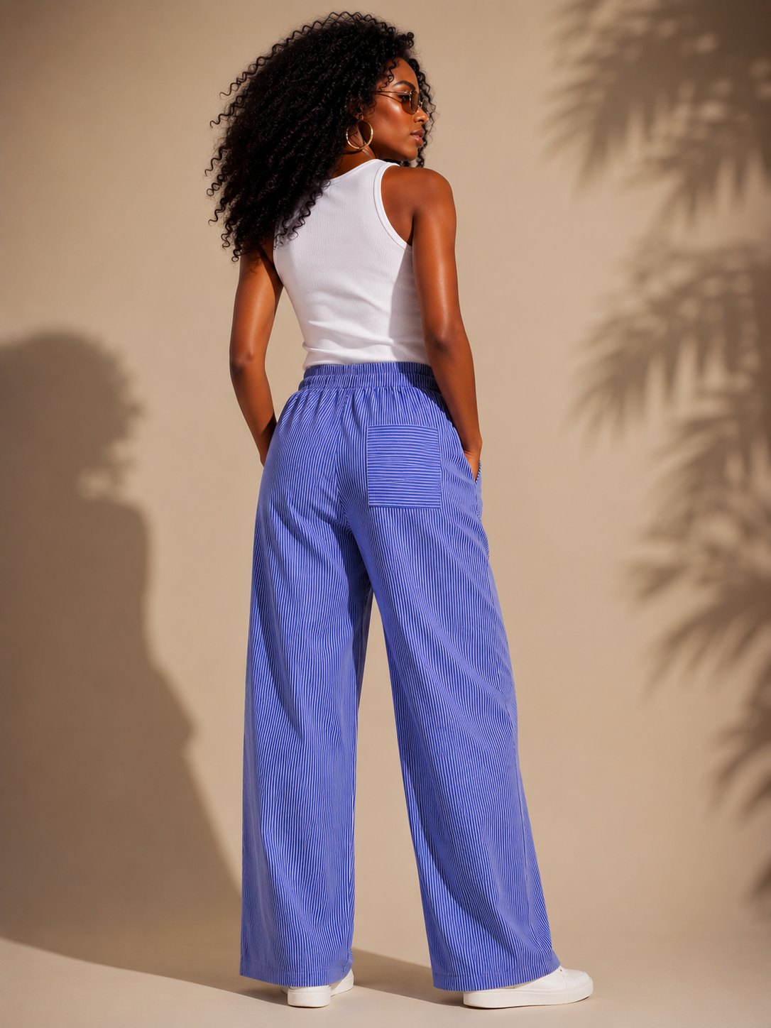 Azure Stripe Pajama Pants