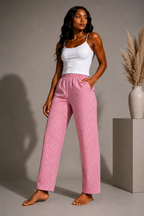 Rose Gingham Pajama Pants